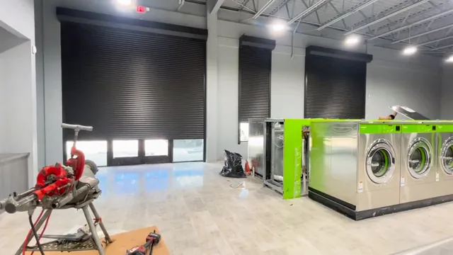 Three openings. One interior. Rolling shutter installation